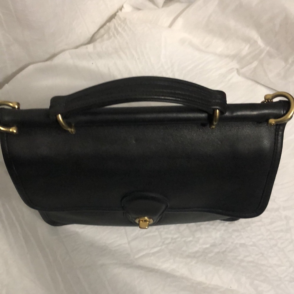 Coach Vintage Willis 9927 Blue/ Black Satchel - Picture 2 of 16